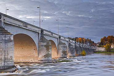 The River Loire and Le Pont Wilson, Tours, France, Europe