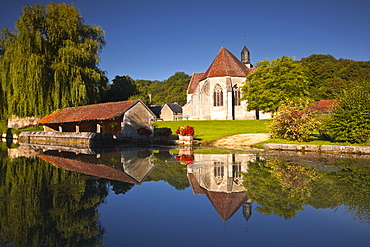 The small church of Saint Christophe in Cessy-les-Bois, Burgundy, France, Europe