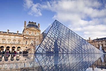 The Musee du Louvre in central Paris, France, Europe