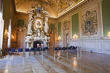 The interior of the Hotel de Ville (Town Hall) of Tours, Indre et Loire, Centre, France, Europe