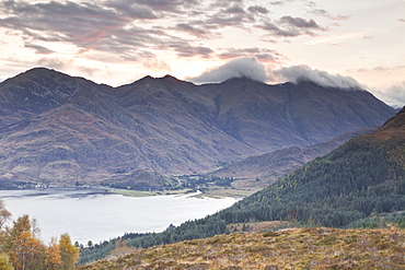 The Five Sisters of Kintail in the Scottish Highlands, Scotland, United Kingdom, Europe 