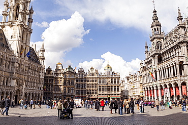 The Grand Place (Grote Markt), the central square of Brussels, UNESCO World Heritage Site, Brussels, Belgium, Europe