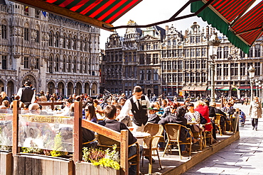 The Grand Place (Grote Markt) is the central square of Brussels, UNESCO World Heritage Site, Brussels, Belgium, Europe