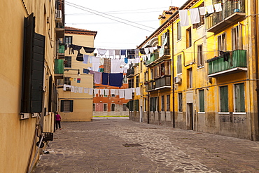 The streets of Giudecca, Venice, UNESCO World Heritage Site, Veneto, Italy, Europe 