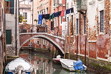 The canals of Castello in Venice, UNESCO World Heritage Site, Veneto, Italy, Europe 