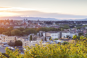 The view over the rooftops of Rome from Gianicolo.