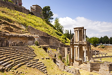 The Roman theatre dating from the 1st century, Volterra, Tuscany, Italy, Europe