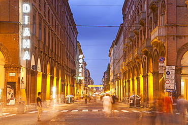 Via dell'Indipendenza in Bologna, Emilia-Romagna, Italy, Europe