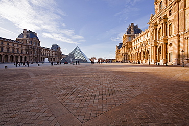 The Pyramid at the Louvre Museum, Paris, France, Europe