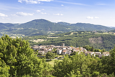 The village of Logna in the Valnerina, Umbria, Italy, Europe