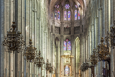 The cathedral of Saint Etienne, Bourges, UNESCO World Heritage Site, Cher, France, Europe