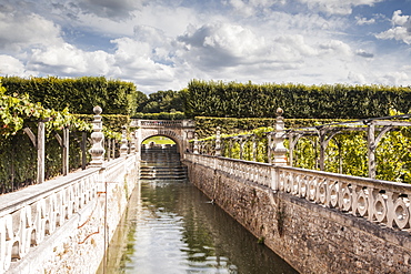 The gardens in the Chateau de Villandry, Indre-et-Loire, Loire Valley, UNESCO World Heritage Site, France, Europe