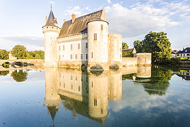 The Chateau de Sully-sur-Loire, seat of the Duke de Sully, Loiret, France, Europe