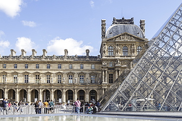 The Musee du Louvre in Paris, France, Europe