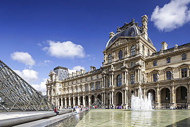 The Musee du Louvre in Paris, France, Europe