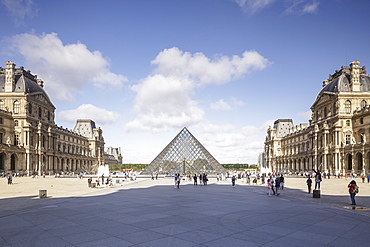 The Musee du Louvre in Paris, France, Europe