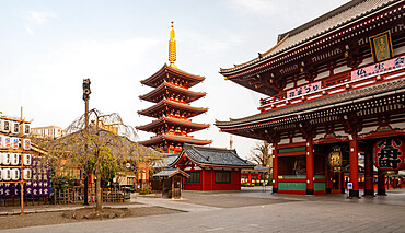 Senso-Ji Temple in Asakusa, Tokyo, Japan, Asia