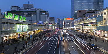 High rise buildings in central Tokyo, Japan, Asia