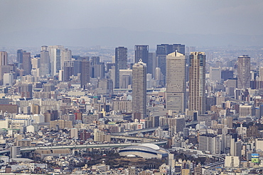 High rise buildings in central Osaka, Japan, Asia