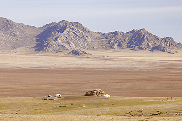 Khogno Khan mountain in Khogno Khan National Park, Mongolia, Central Asia, Asia