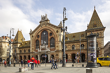 The Great Market Hall in Budapest, Hungary, Europe