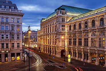 The Vienna State Opera in central Vienna, Austria, Europe