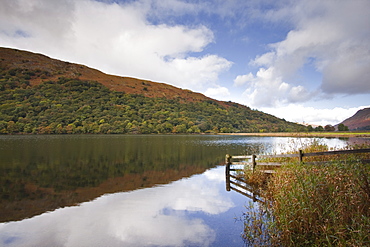 Reflections in the waters of Brothers Water in the Lake District National Park, Cumbria, England, United Kingdom, Europe