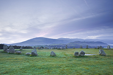 Castlerigg stone circle in the Lake District National Park, Cumbria, England, United Kingdom, Europe