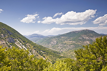 Looking towards the area of Montagne du Buc in Rhone-Alpes, France, Europe 