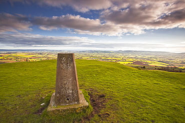 Looking across the Marshwood Vale from Pilsdon Pen, Dorset, England, United Kingdom, Europe