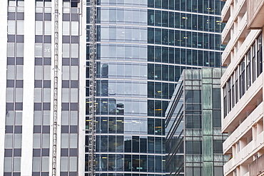 Abstract of buildings in the La Defense district, Paris, France, Europe