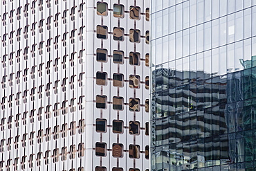 Abstract of buildings in the La Defense district, Paris, France, Europe