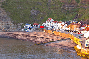 The fishing village of Staithes in the North York Moors, Yorkshire, England, United Kingdom, Europe 