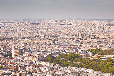 The rooftops of Paris from Tour Montparnasse, Paris, France, Europe