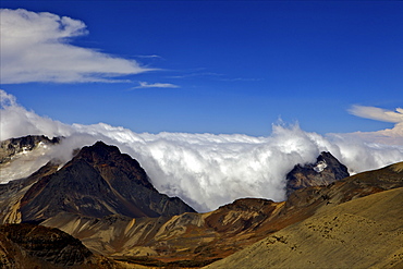 View from Mount Chacaltaya, Calahuyo, Cordillera real, Bolivia, Andes, South America