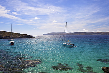 Blue Lagoon, Comino Island, Malta, Mediterranean, Europe