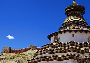 The Kumbum chorten (Stupa) in the Palcho Monastery at Gyantse, Tibet, China, Asia