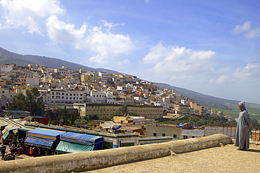 A man overlooking, Idriss, Morocco, North Africa, Africa