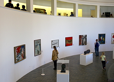 Interior of the Tate Gallery in St. Ives, Cornwall, England, United Kingdom, Europe