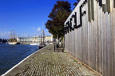 Harbourside and Arnolfini Arts Gallery on a sunny day, Bristol, England, United Kingdom, Europe