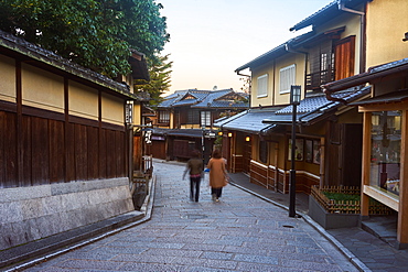 Sannen Zaka Street in the morning in Higashiyama, Kyoto, Japan, Asia