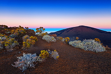 Sunset over Piton de La Fournaise, Reunion Island