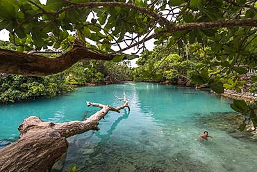 Inland sea arm on Efate Island, Vanuatu.