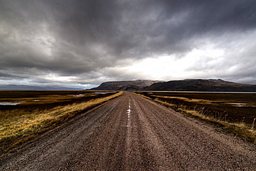 Road in the Varanger Peninsula, Finnmark, Norway