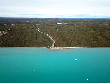 The coast of Jameson Land, in the Scoresbysund, North East Greenland