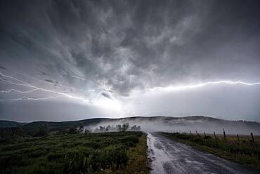 Thunderstorm of August 8, 2017 on the Ard?che, France