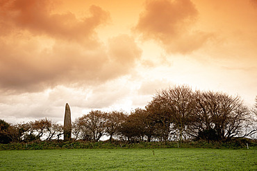 The Kerloas Menhir, near Plouarzel , Bretagne, France