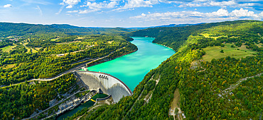 Vouglans Lake Dam, Jura, France