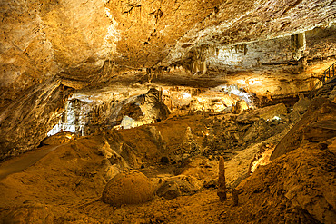 Interior view of the Grotte des Moidons, Molain, Jura, France