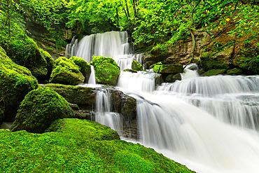 Verneau waterfall, Nans-Sous-Sainte-Anne, Doubs, France